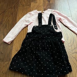 Light Pink T and Corduroy jumper